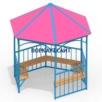 Беседка с лавками МАФ 4120 в Туле Беседка с лавками МАФ 4120 в Туле