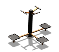 Уличный тренажер "Твистер тройной" УТ337 в Туле