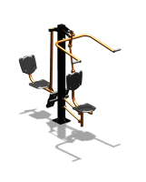 Уличный тренажер "Верхняя тяга Жим ногами" УТ322 в Туле