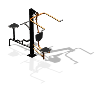 Уличный тренажер "Верхняя тяга Вело" УТ340 в Туле