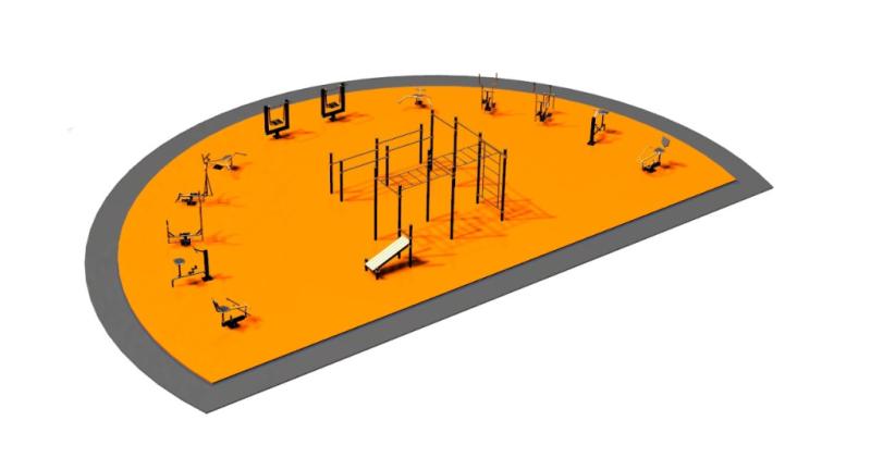 Дизайн проект спортплощадки Полукруглая в Туле Дизайн проект спортплощадки Полукруглая в Туле