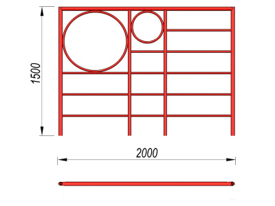 Шведская стенка с кольцами МАФ 3502 в Туле