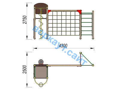 Детский спортивный комплекс Игровой ДСК 3111 в Туле Детский спортивный комплекс Игровой ДСК 3111 в Туле