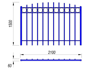 Ограждение спортивной площадки МАФ 5005 в Туле
