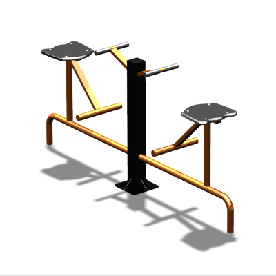 Уличный тренажер  "Твистер сидя двойной"   УТ216 в Туле