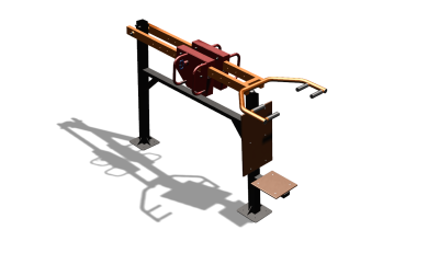 Силовой уличный тренажер  "Жим сидя"  УТ412 в Туле