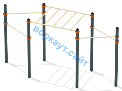 Турник разноуровневый с рукоходом ВС-26 в Туле
