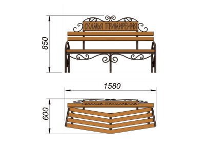 Скамья примирения МАФ 1610 в Туле