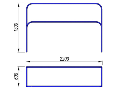Брусья разновысокие МАФ 3531 в Туле