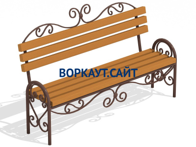 Лавочка кованная МАФ 1606 в Туле
