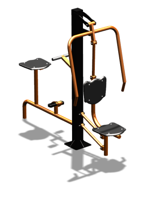 Уличный тренажер "Жим от груди Вело" УТ321 в Туле