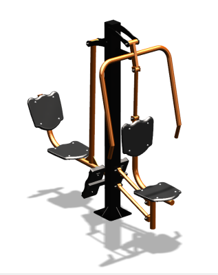 Уличный тренажер "Жим от груди Жим ногами" УТ304 в Туле
