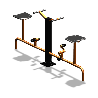 Уличный тренажер  "Вело двойной"   УТ211 в Туле