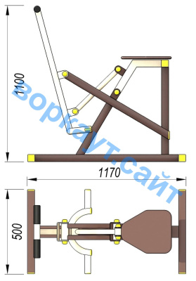 Уличный тренажер "Наездник " УТ 006 в Туле