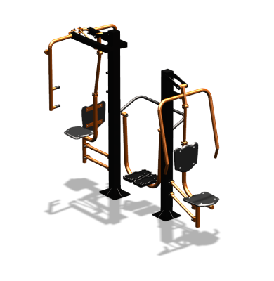 Уличный тренажер "Жим от себя Шагомер Баттерфляй" УТ303 в Туле