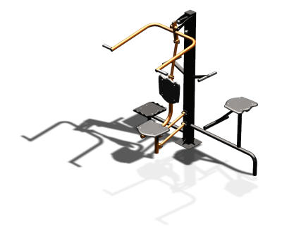 Уличный тренажер "Верхняя тяга Твистер стоя Твистер сидя" УТ336 в Туле