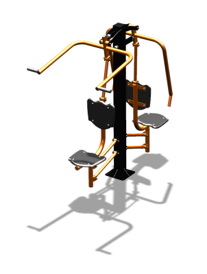 Уличный тренажер "Жим от груди Верхняя тяга" УТ314 в Туле