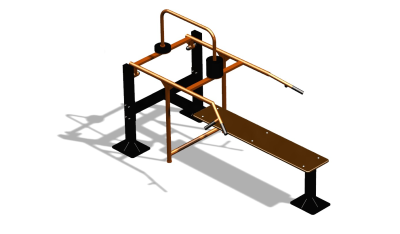 Силовой уличный тренажер  "Горизонтальный жим"  УТ402 в Туле