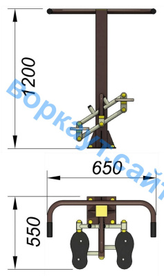 Уличный тренажер "Балансир" УТ 007 в Туле