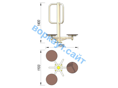 Уличный тренажер Орбита УТ 011 в Туле