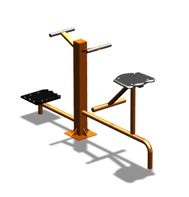 Уличный тренажер "Твистер стоя Твистер сидя" УТ323 в Туле