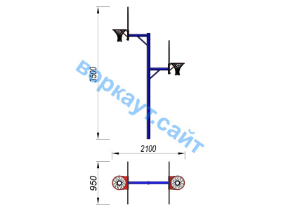 Баскетбольный щит двойной СИО 3511 в Туле